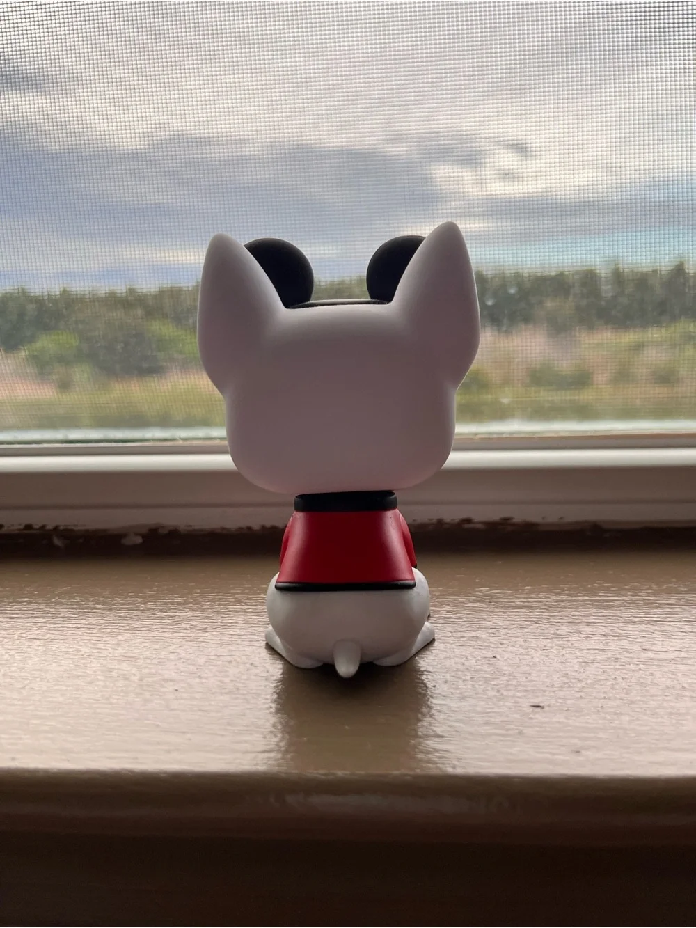 Disney Bullseye Target Dog Figure in Red, Black and White